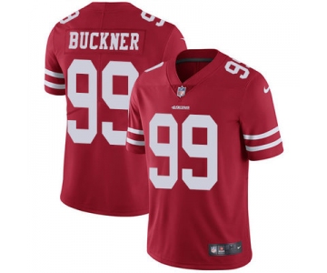 Nike San Francisco 49ers #99 DeForest Buckner Red Team Color Men's Stitched NFL Vapor Untouchable Limited Jersey