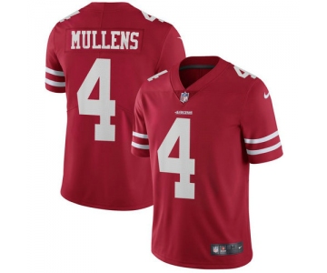 Nike San Francisco 49ers Nick Mullens RED NFL Vapor Untouchable Limited Jersey