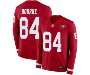 San Francisco 49ers Men's #84 Kendrick Bourne Red Limited Therma Long Sleeve Jersey