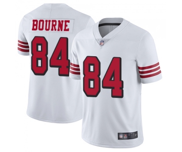 San Francisco 49ers Men's #84 Kendrick Bourne White Limited Color Rush Vapor Untouchable Jersey