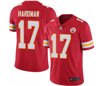 Chiefs #17 Mecole Hardman Red Team Color Men's Stitched Football Vapor Untouchable Limited Jersey