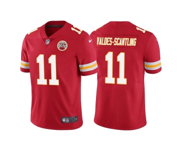 Men's Kansas City Chiefs #11 Marquez Valdes-Scantling Red Vapor Untouchable Limited Stitched Football Jersey
