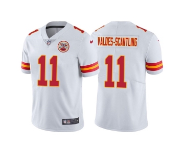 Men's Kansas City Chiefs #11 Marquez Valdes-Scantling White Vapor Untouchable Limited Stitched Football Jersey