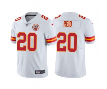 Men's Kansas City Chiefs #20 Justin Reid White Vapor Untouchable Limited Stitched Jersey