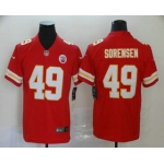 Men's Kansas City Chiefs #49 Daniel Sorensen Red 2017 Vapor Untouchable Stitched NFL Nike Limited Jersey