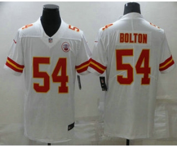 Men's Kansas City Chiefs #54 Nick Bolton White 2021 Vapor Untouchable Stitched NFL Nike Limited Jersey