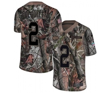 Nike Chiefs #2 Dustin Colquitt Camo Men's Stitched NFL Limited Rush Realtree Jersey