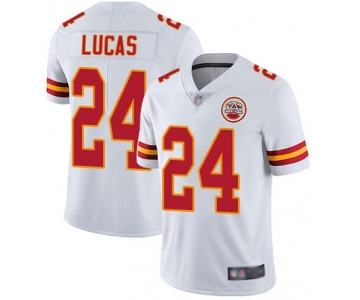 Nike Chiefs 24 Jordan Lucas White Vapor Untouchable Limited Jersey