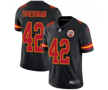 Nike Chiefs #42 Anthony Sherman Black Men's Stitched NFL Limited Rush Jersey