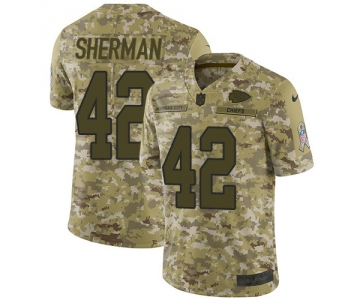 Nike Chiefs #42 Anthony Sherman Camo Men's Stitched NFL Limited 2018 Salute To Service Jersey