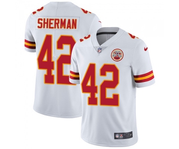 Nike Chiefs #42 Anthony Sherman White Men's Stitched NFL Vapor Untouchable Limited Jersey