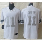 Nike Kansas City Chiefs #11 Alex Smith Platinum White Limited Jersey