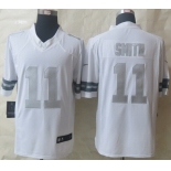 Nike Kansas City Chiefs #11 Alex Smith Platinum White Limited Jersey