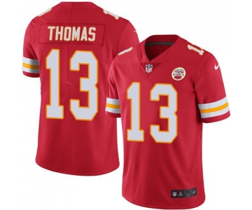 Nike Kansas City Chiefs #13 De'Anthony Thomas Red Team Color Men's Stitched NFL Vapor Untouchable Limited Jersey