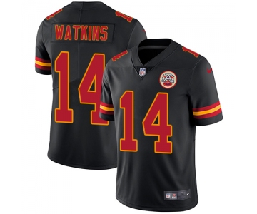 Nike Kansas City Chiefs #14 Sammy Watkins Black Men's Stitched NFL Limited Rush Jersey