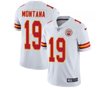 Nike Kansas City Chiefs #19 Joe Montana White Men's Stitched NFL Vapor Untouchable Limited Jersey