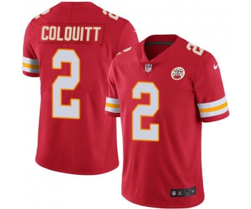 Nike Kansas City Chiefs #2 Dustin Colquitt Red Team Color Men's Stitched NFL Vapor Untouchable Limited Jersey