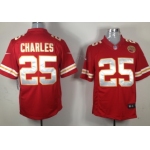Nike Kansas City Chiefs #25 Jamaal Charles Red Limited Jersey