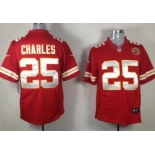 Nike Kansas City Chiefs #25 Jamaal Charles Red Limited Jersey