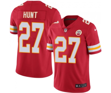 Nike Kansas City Chiefs #27 Kareem Hunt Red Team Color Men's Stitched NFL Vapor Untouchable Limited Jersey