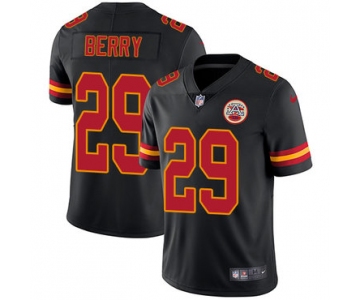 Nike Kansas City Chiefs #29 Eric Berry Black Men's Stitched NFL Limited Rush Jersey