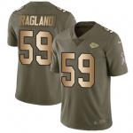 Nike Kansas City Chiefs #59 Reggie Ragland Olive Gold Men's Stitched NFL Limited 2017 Salute To Service Jersey