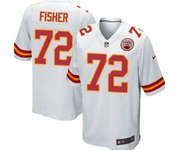 Nike Kansas City Chiefs #72 Eric Fisher White Limited Jersey