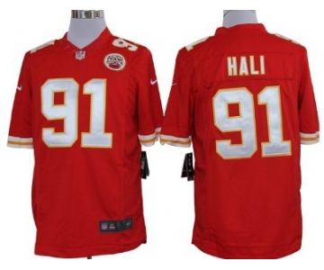 Nike Kansas City Chiefs #91 Tamba Hali Red Limited Jersey