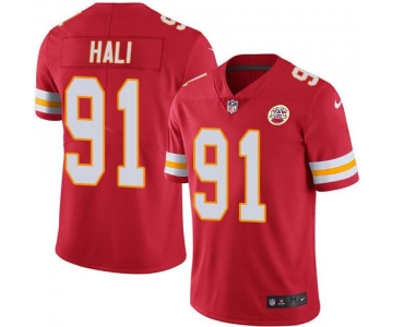 Nike Kansas City Chiefs #91 Tamba Hali Red Team Color Men's Stitched NFL Vapor Untouchable Limited Jersey