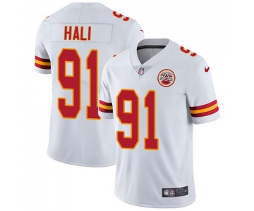 Nike Kansas City Chiefs #91 Tamba Hali White Men's Stitched NFL Vapor Untouchable Limited Jersey