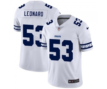 Indianapolis Colts #53 Darius Leonard Nike White Team Logo Vapor Limited NFL Jersey