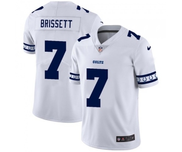 Indianapolis Colts #7 Jacoby Brissett Nike White Team Logo Vapor Limited NFL Jersey