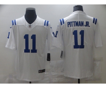 Men Indianapolis Colts 11 Pittman jr White Nike Vapor Untouchable Limited 2021 NFL Jersey