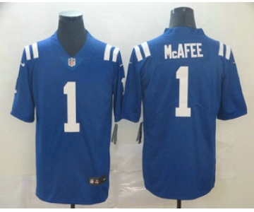 Men's Indianapolis Colts #1 Pat McAfee Royal Blue 2017 Vapor Untouchable Stitched NFL Nike Limited Jersey