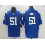 Men's Indianapolis Colts #51 Kwity Paye Royal Blue 2021 Vapor Untouchable Stitched NFL Nike Limited Jersey