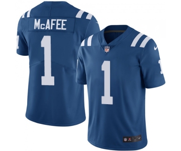 Nike Colts #1 Pat McAfee Royal Blue Team Color Men's Stitched NFL Vapor Untouchable Limited Jersey