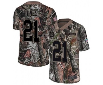 Nike Colts #21 Nyheim Hines Camo Men's Stitched NFL Limited Rush Realtree Jersey