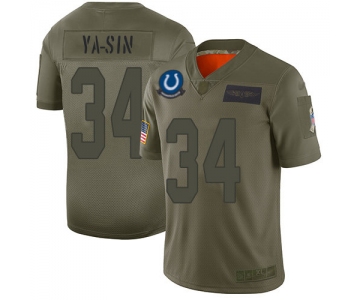 Nike Colts #34 Rock Ya-Sin Camo Men's Stitched NFL Limited 2019 Salute To Service Jersey