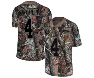 Nike Colts #4 Adam Vinatieri Camo Men's Stitched NFL Limited Rush Realtree Jersey