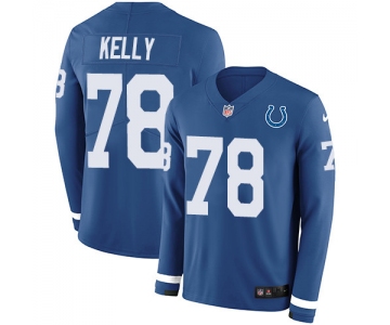 Nike Colts #78 Ryan Kelly Royal Blue Team Color Men's Stitched NFL Limited Therma Long Sleeve Jersey