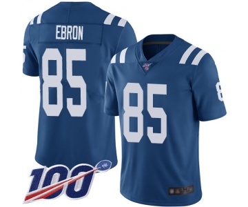 Nike Colts #85 Eric Ebron Royal Blue Team Color Men's Stitched NFL 100th Season Vapor Limited Jersey
