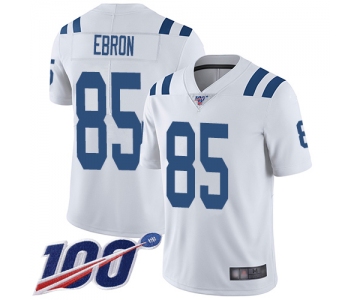 Nike Colts #85 Eric Ebron White Men's Stitched NFL 100th Season Vapor Limited Jersey