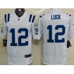 Nike Indianapolis Colts #12 Andrew Luck White Limited Jersey