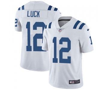 Nike Indianapolis Colts #12 Andrew Luck White Men's Stitched NFL Vapor Untouchable Limited Jersey