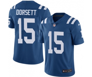 Nike Indianapolis Colts #15 Phillip Dorsett Royal Blue Team Color Men's Stitched NFL Vapor Untouchable Limited Jersey