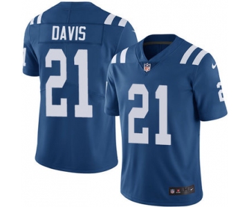 Nike Indianapolis Colts #21 Vontae Davis Royal Blue Team Color Men's Stitched NFL Vapor Untouchable Limited Jersey