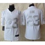 Nike Indianapolis Colts #23 Frank Gore Platinum White Limited Jersey