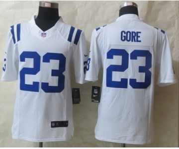 Nike Indianapolis Colts #23 Frank Gore White Limited Jersey