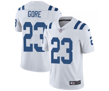 Nike Indianapolis Colts #23 Frank Gore White Men's Stitched NFL Vapor Untouchable Limited Jersey