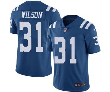 Nike Indianapolis Colts #31 Quincy Wilson Royal Blue Men's Stitched NFL Limited Rush Jersey